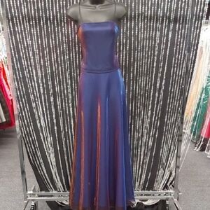 Shimmer Color Change Two Piece Gown